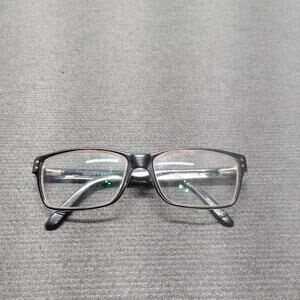Elements Europa Black Rectangular Eyeglasses Frames EL-294 C2 56-15-140